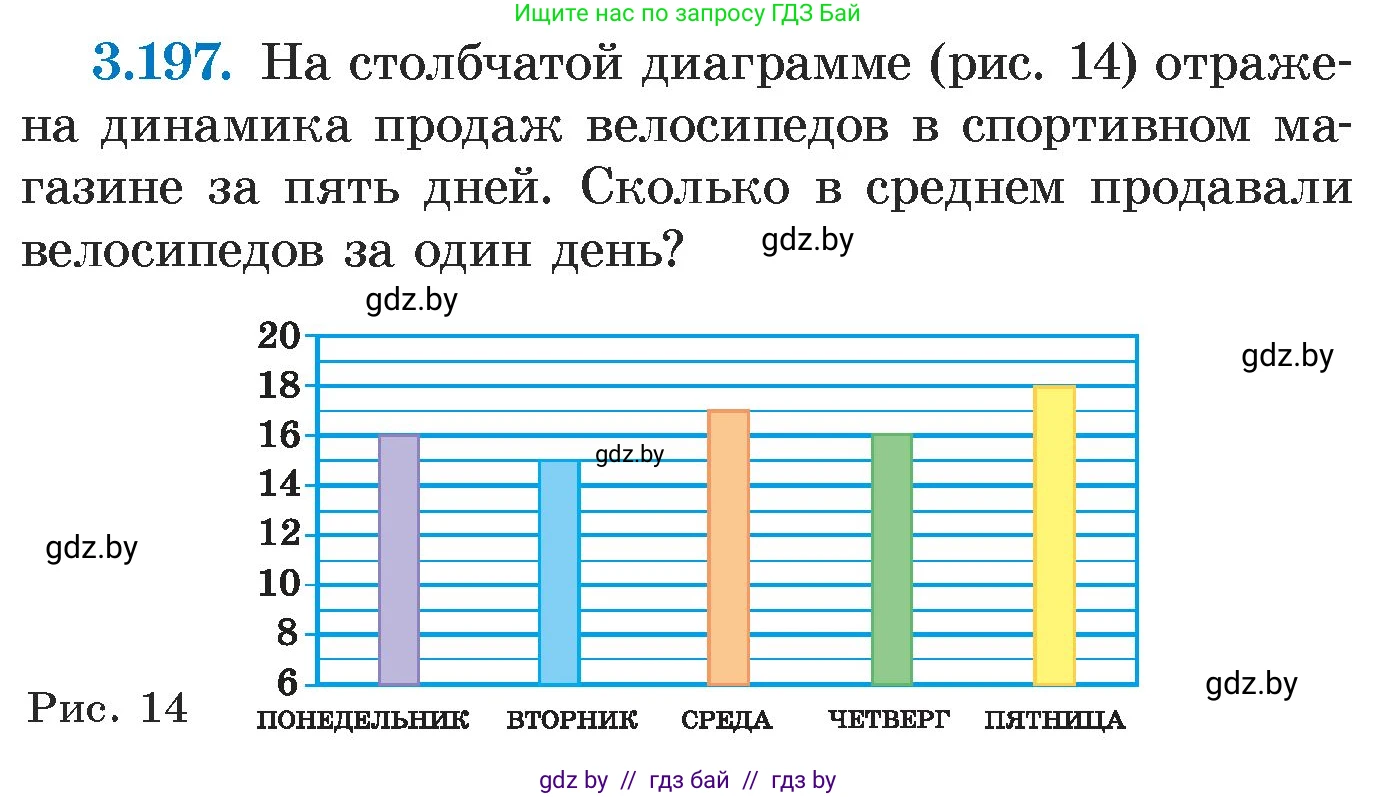 Алгебра, 7 класс Учебник, авторы: Арефьева Ирина Глебовна, Пирютко Ольга Николаевна, издательство Народная асвета, Минск, 2022, зелёного цвета, страница 190, номер 3.197, Условие