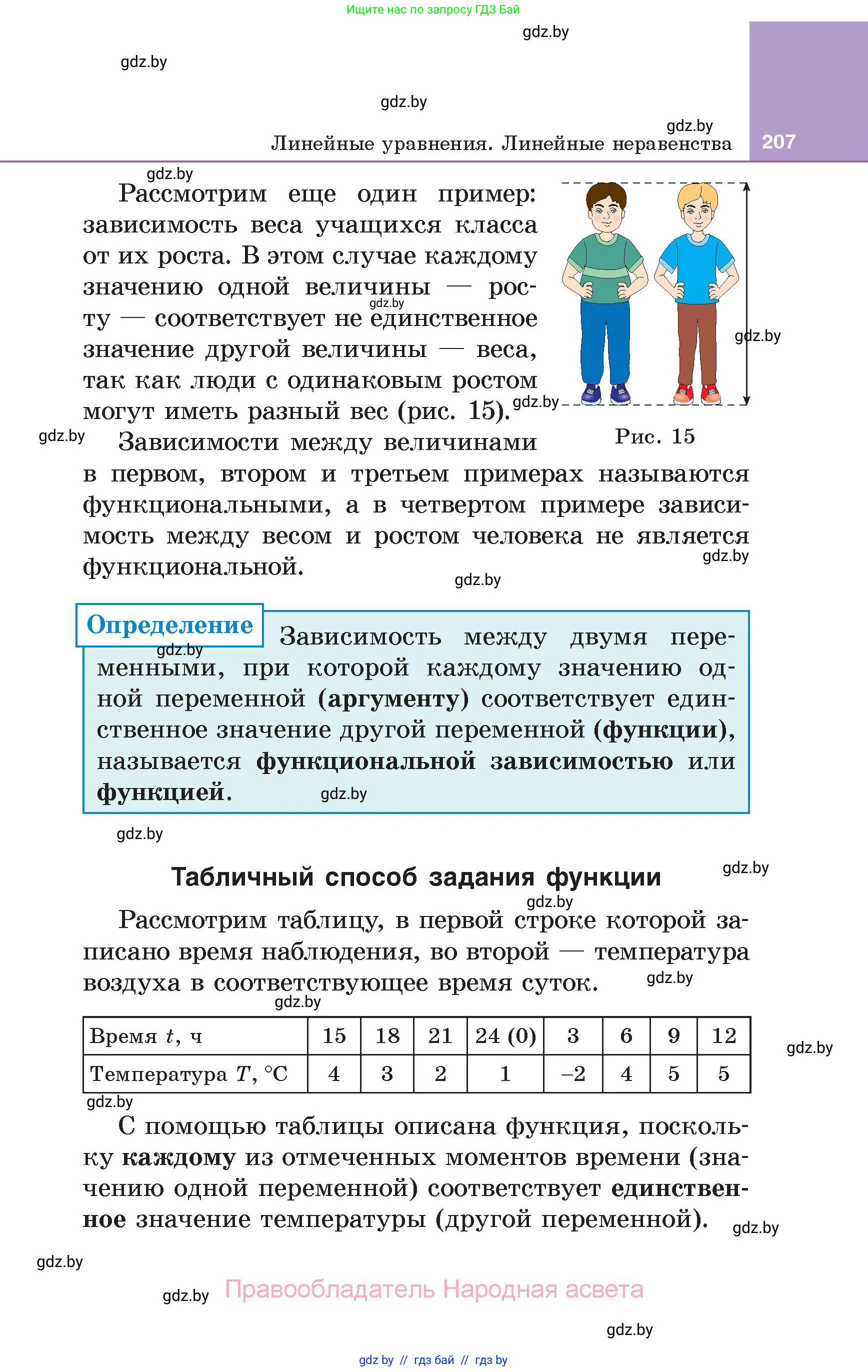 Алгебра, 7 класс Учебник, авторы: Арефьева Ирина Глебовна, Пирютко Ольга Николаевна, издательство Народная асвета, Минск, 2022, зелёного цвета, страница 207