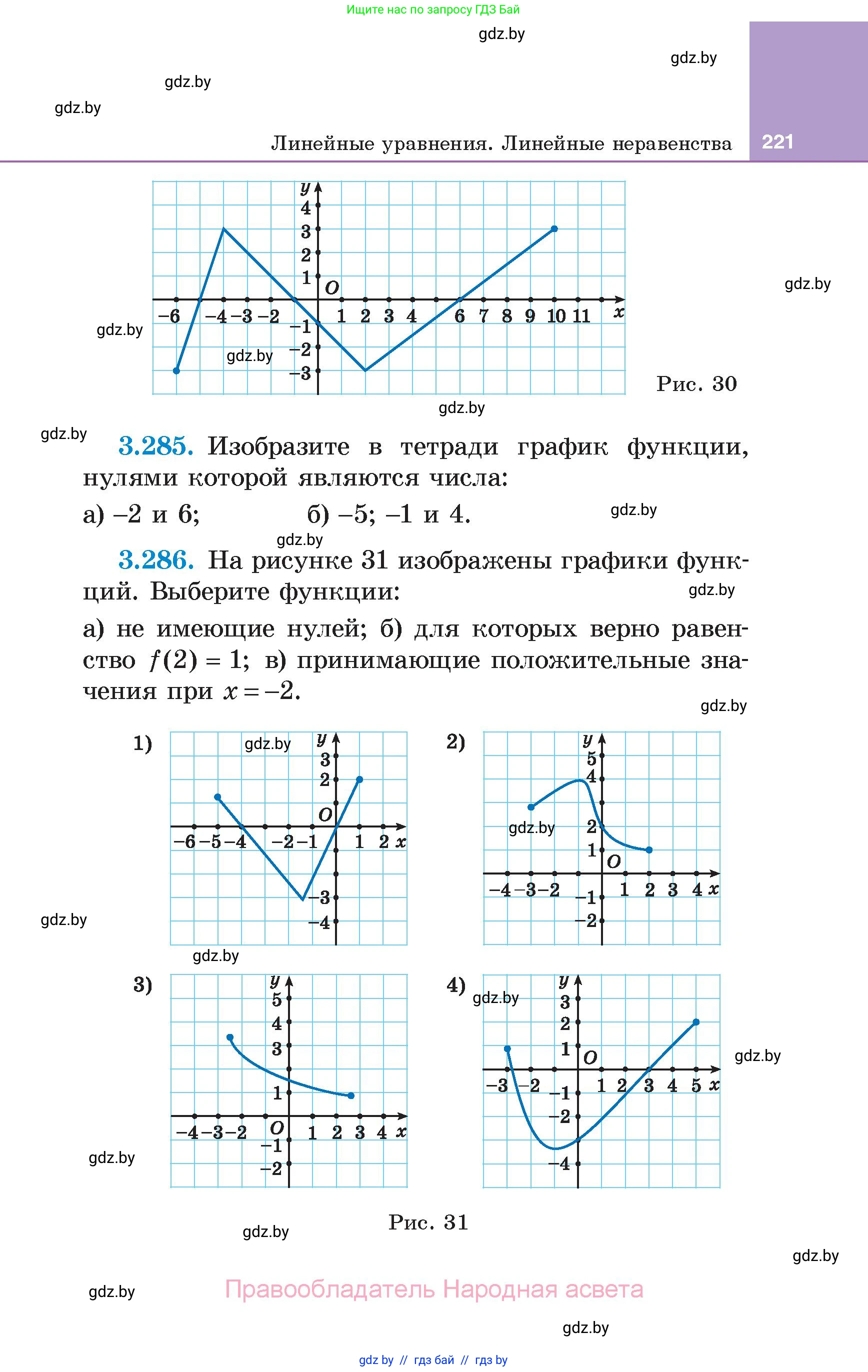 Алгебра, 7 класс Учебник, авторы: Арефьева Ирина Глебовна, Пирютко Ольга Николаевна, издательство Народная асвета, Минск, 2022, зелёного цвета, страница 221