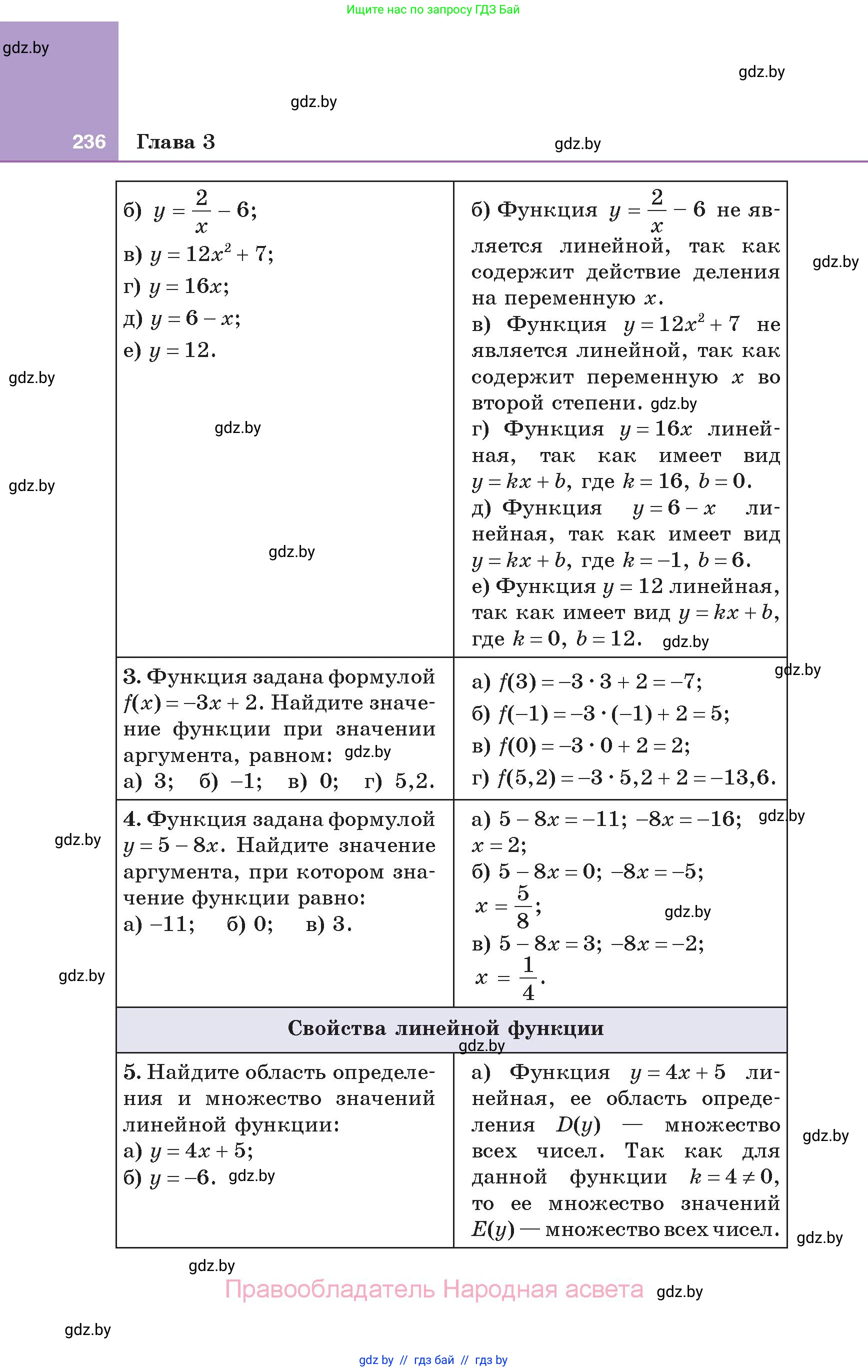 Алгебра, 7 класс Учебник, авторы: Арефьева Ирина Глебовна, Пирютко Ольга Николаевна, издательство Народная асвета, Минск, 2022, зелёного цвета, страница 236