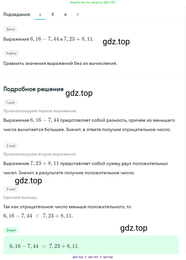 Алгебра, 7 класс Учебник, авторы: Макарычев Юрий Николаевич, Миндюк Нора Григорьевна, Нешков Константин Иванович, Суворова Светлана Борисовна, издательство Просвещение, Москва, 2023, белого цвета, страница 20, номер 68, Решение 5