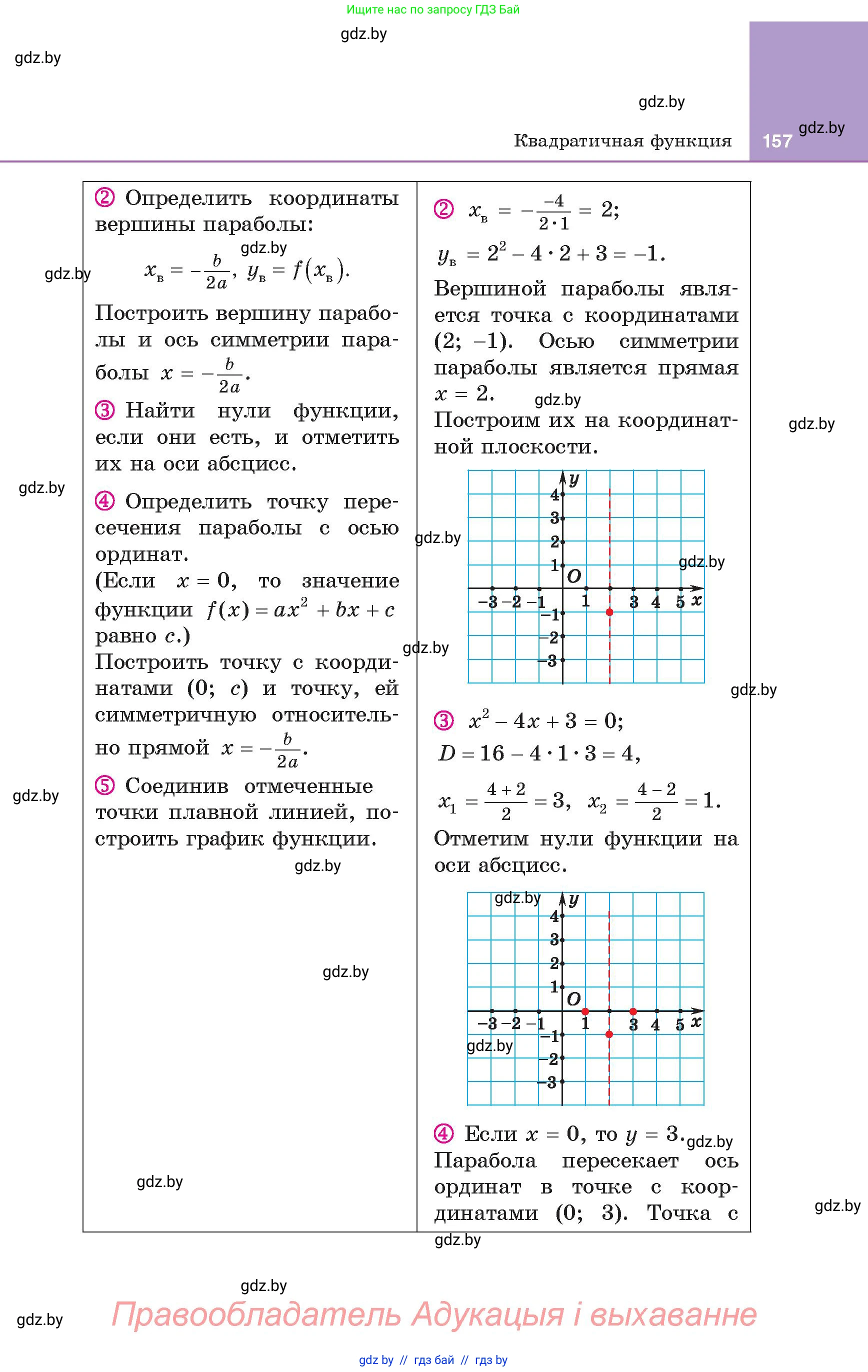 Алгебра, 8 класс Учебник, авторы: Арефьева Ирина Глебовна, Пирютко Ольга Николаевна, издательство Адукацыя i выхаванне, Минск, 2024, бирюзового цвета, страница 157