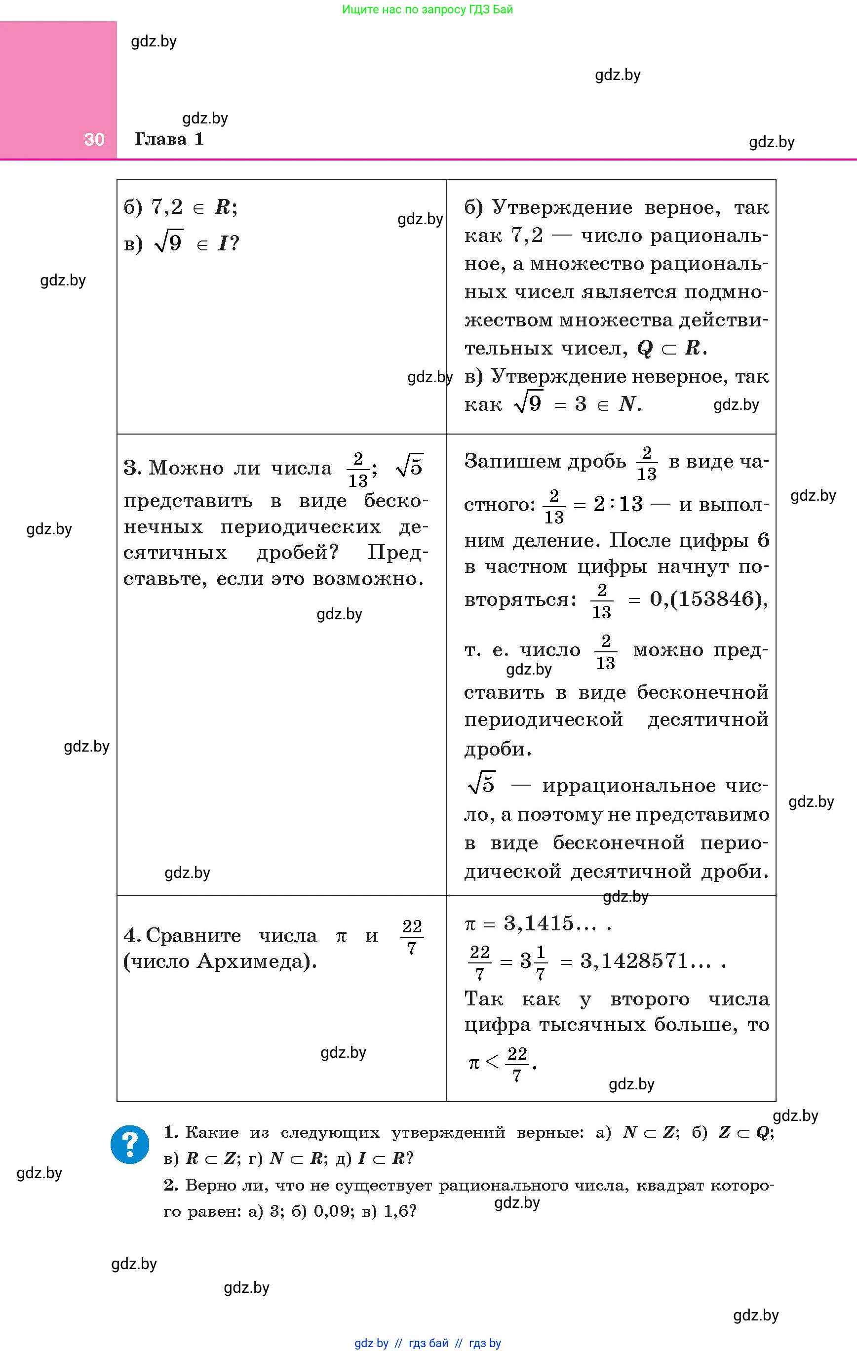 Алгебра, 8 класс Учебник, авторы: Арефьева Ирина Глебовна, Пирютко Ольга Николаевна, издательство Адукацыя i выхаванне, Минск, 2024, бирюзового цвета, страница 30