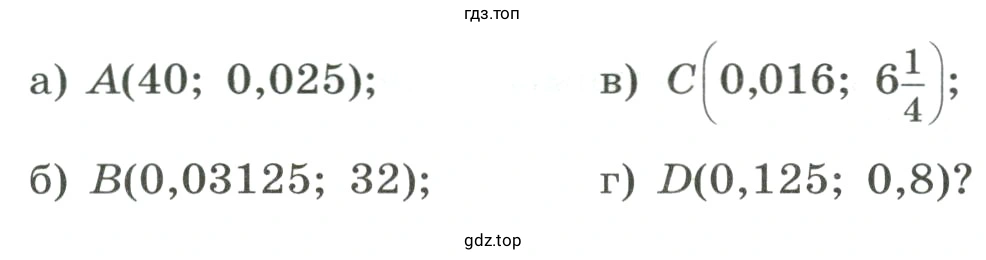 Принадлежит ли графику функции точка?