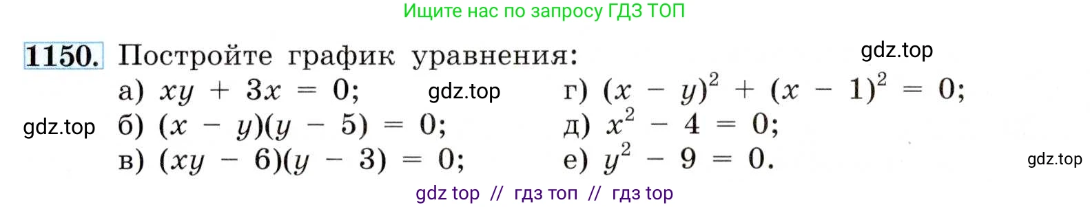 Алгебра, 8 класс Учебник, авторы: Макарычев Юрий Николаевич, Миндюк Нора Григорьевна, Нешков Константин Иванович, Суворова Светлана Борисовна, издательство Просвещение, Москва, 2019 - 2022, белого цвета, страница 258, номер 1150, Условие