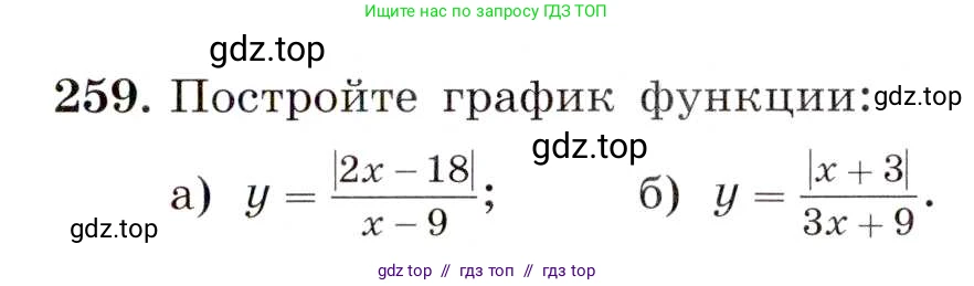 Алгебра, 8 класс Учебник, авторы: Макарычев Юрий Николаевич, Миндюк Нора Григорьевна, Нешков Константин Иванович, Суворова Светлана Борисовна, издательство Просвещение, Москва, 2019 - 2022, белого цвета, страница 59, номер 259, Условие