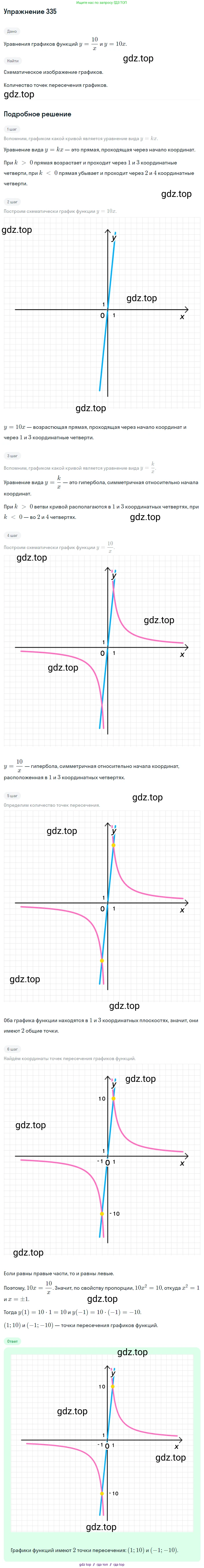 Алгебра, 8 класс Учебник, авторы: Макарычев Юрий Николаевич, Миндюк Нора Григорьевна, Нешков Константин Иванович, Суворова Светлана Борисовна, издательство Просвещение, Москва, 2019 - 2022, белого цвета, страница 80, номер 335, Решение 1