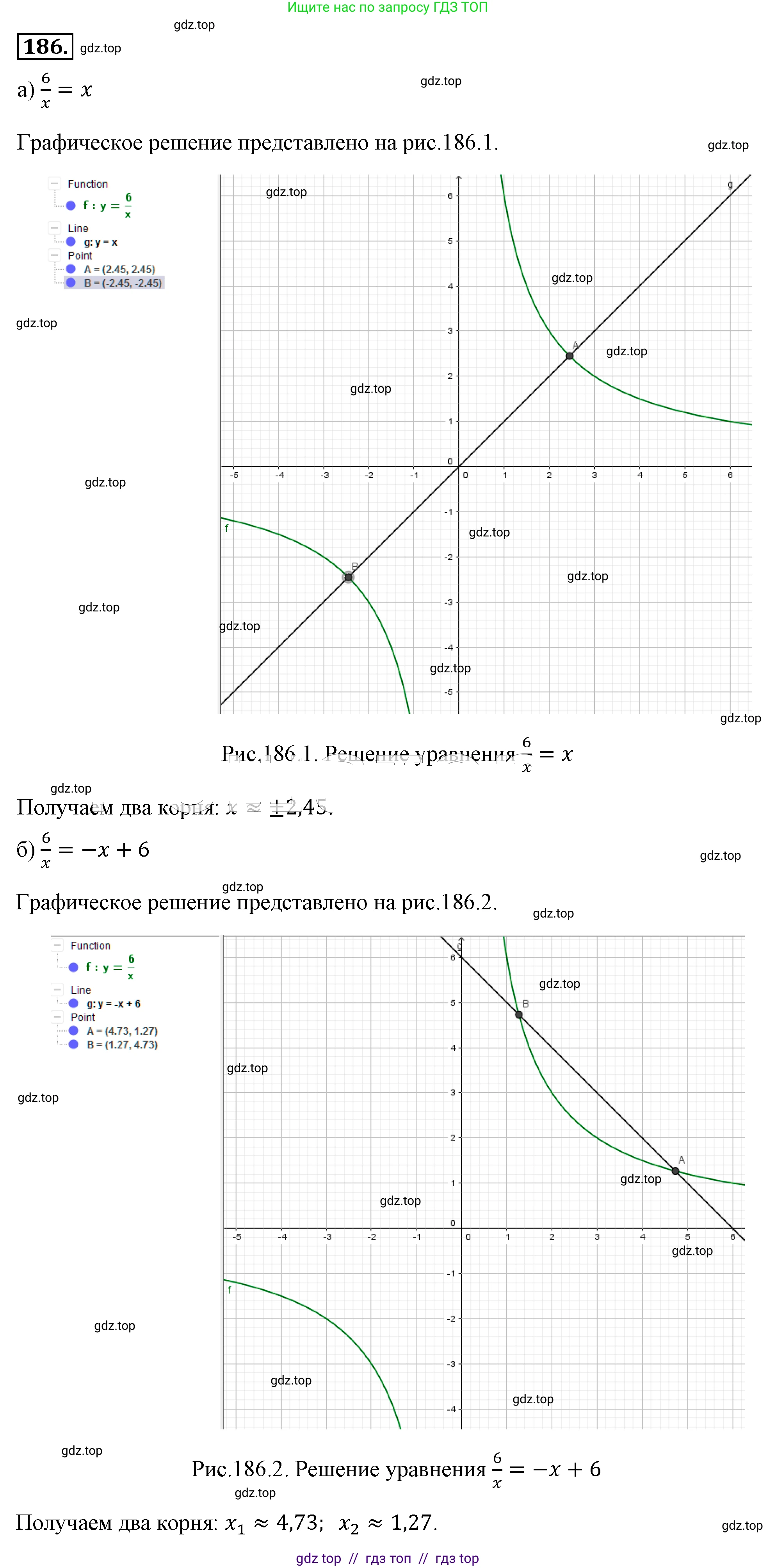 Алгебра, 8 класс Учебник, авторы: Макарычев Юрий Николаевич, Миндюк Нора Григорьевна, Нешков Константин Иванович, Суворова Светлана Борисовна, издательство Просвещение, Москва, 2019 - 2022, белого цвета, страница 47, номер 186, Решение 4