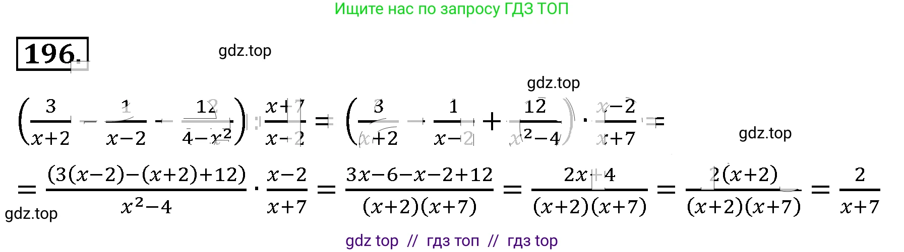 Алгебра, 8 класс Учебник, авторы: Макарычев Юрий Николаевич, Миндюк Нора Григорьевна, Нешков Константин Иванович, Суворова Светлана Борисовна, издательство Просвещение, Москва, 2019 - 2022, белого цвета, страница 49, номер 196, Решение 4