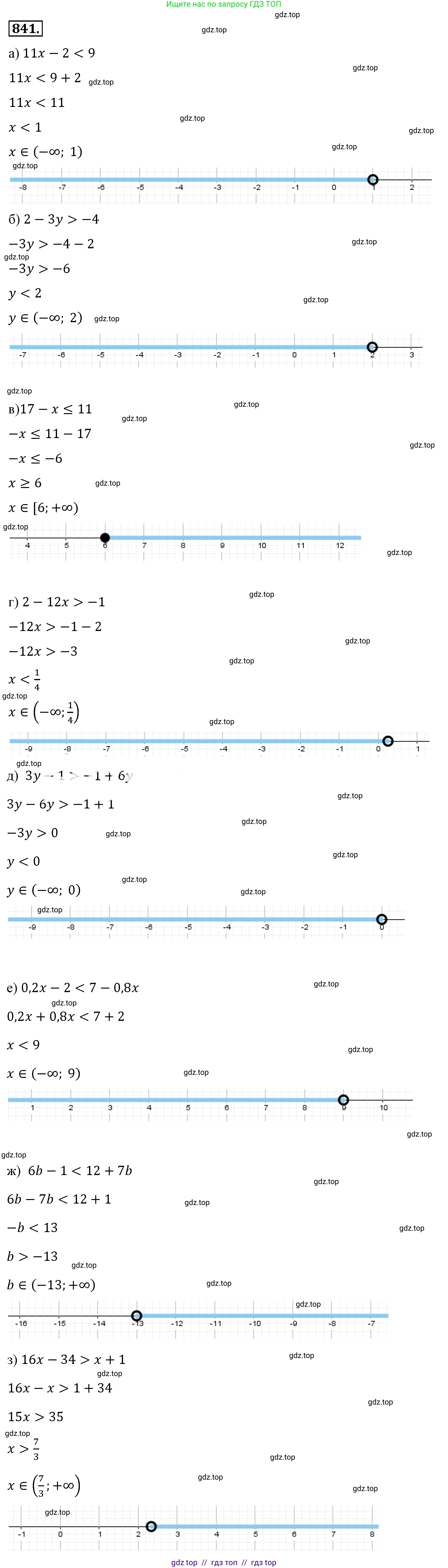 Алгебра, 8 класс Учебник, авторы: Макарычев Юрий Николаевич, Миндюк Нора Григорьевна, Нешков Константин Иванович, Суворова Светлана Борисовна, издательство Просвещение, Москва, 2019 - 2022, белого цвета, страница 190, номер 841, Решение 4