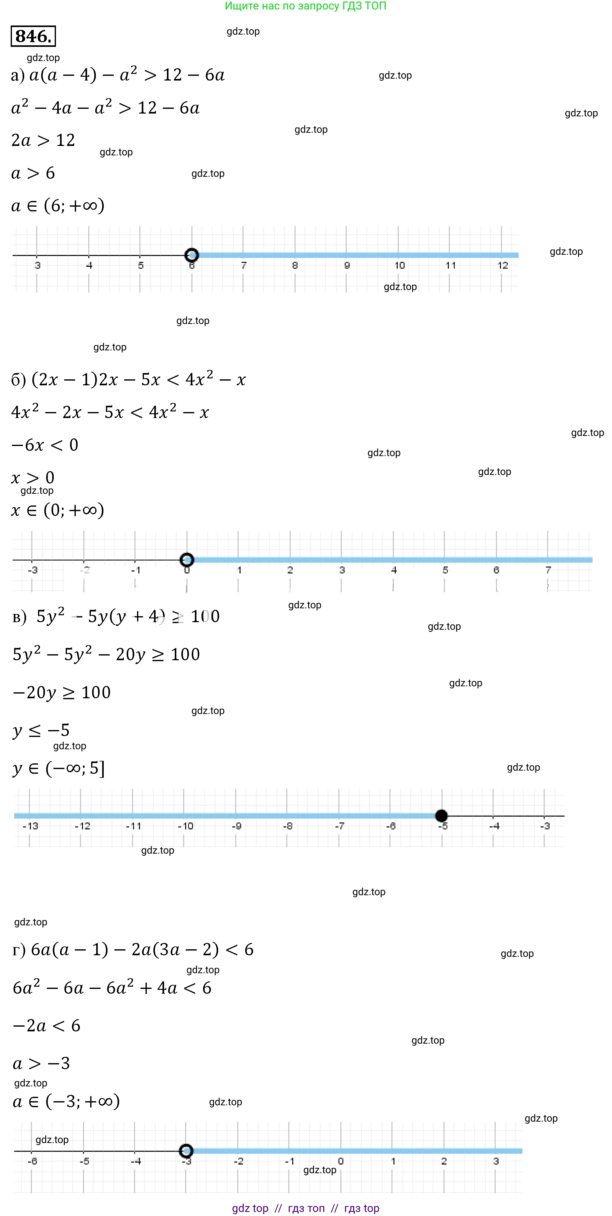 Алгебра, 8 класс Учебник, авторы: Макарычев Юрий Николаевич, Миндюк Нора Григорьевна, Нешков Константин Иванович, Суворова Светлана Борисовна, издательство Просвещение, Москва, 2019 - 2022, белого цвета, страница 191, номер 846, Решение 4