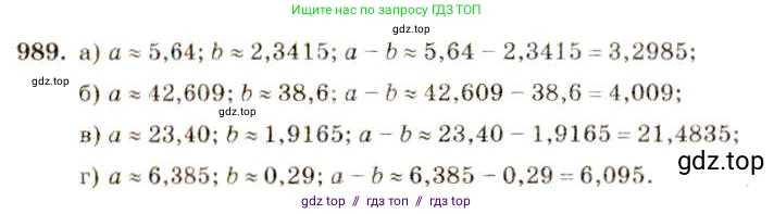 Алгебра, 8 класс Учебник, авторы: Макарычев Юрий Николаевич, Миндюк Нора Григорьевна, Нешков Константин Иванович, Суворова Светлана Борисовна, издательство Просвещение, Москва, 2019 - 2022, белого цвета, страница 219, номер 989, Решение 5