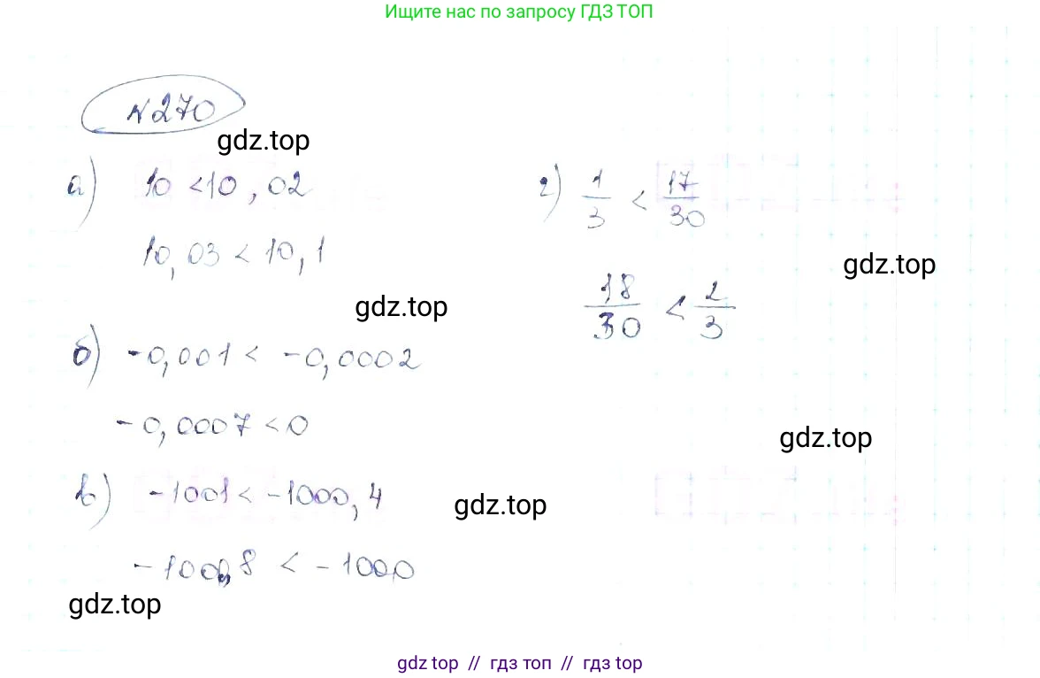 Алгебра, 8 класс Учебник, авторы: Макарычев Юрий Николаевич, Миндюк Нора Григорьевна, Нешков Константин Иванович, Суворова Светлана Борисовна, издательство Просвещение, Москва, 2019 - 2022, белого цвета, страница 66, номер 270, Решение 6