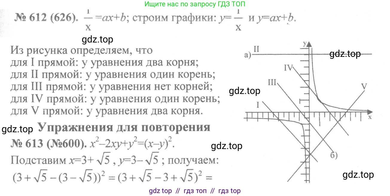 Алгебра, 8 класс Учебник, авторы: Макарычев Юрий Николаевич, Миндюк Нора Григорьевна, Нешков Константин Иванович, Суворова Светлана Борисовна, издательство Просвещение, Москва, 2019 - 2022, белого цвета, страница 144, номер 612, Решение 7