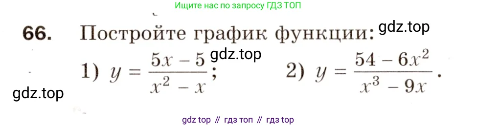 Алгебра, 8 класс Дидактические материалы, авторы: Мерзляк Аркадий Григорьевич, Полонский Виталий Борисович, Рабинович Ефим Михайлович, Якир Михаил Семёнович, издательство Просвещение, Москва, 2014, розового цвета, страница 42, номер 66, Условие