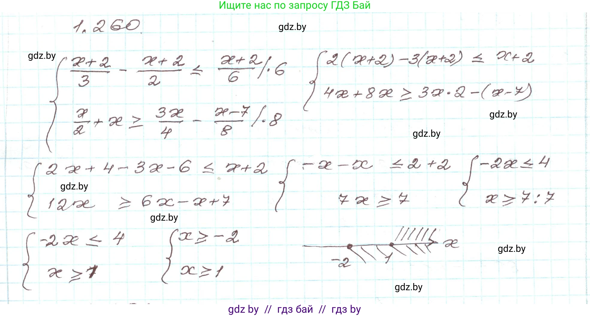 Алгебра, 9 класс Учебник, авторы: Арефьева Ирина Глебовна, Пирютко Ольга Николаевна, издательство Народная асвета, Минск, 2019, голубого цвета, страница 70, номер 1.260, Решение