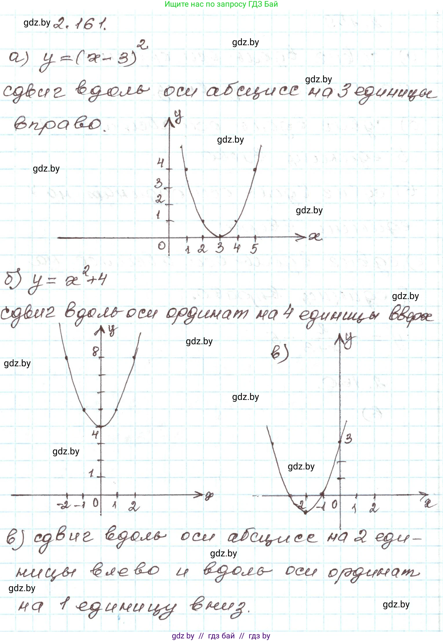 Алгебра, 9 класс Учебник, авторы: Арефьева Ирина Глебовна, Пирютко Ольга Николаевна, издательство Народная асвета, Минск, 2019, голубого цвета, страница 130, номер 2.161, Решение