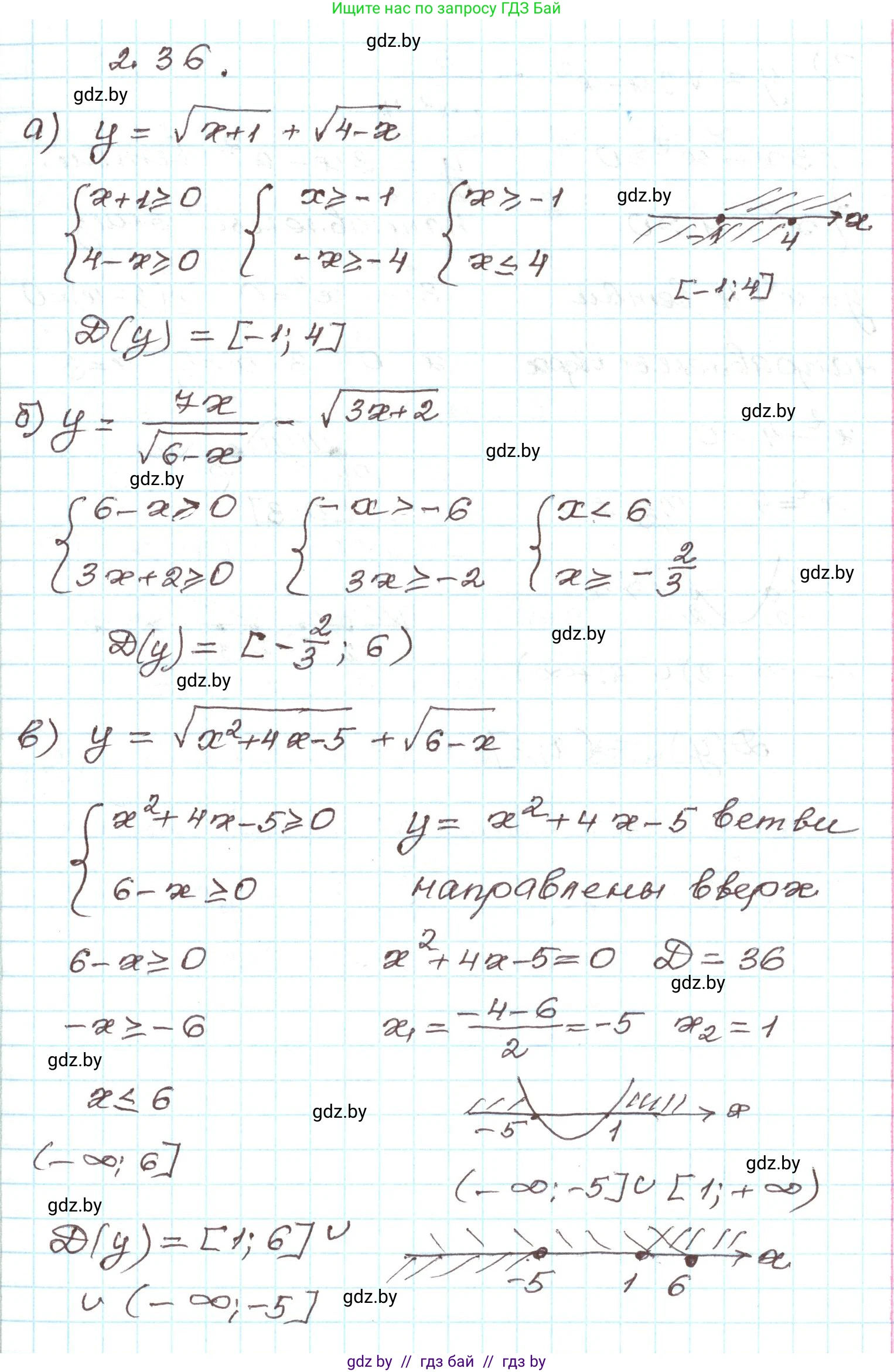Алгебра, 9 класс Учебник, авторы: Арефьева Ирина Глебовна, Пирютко Ольга Николаевна, издательство Народная асвета, Минск, 2019, голубого цвета, страница 89, номер 2.36, Решение