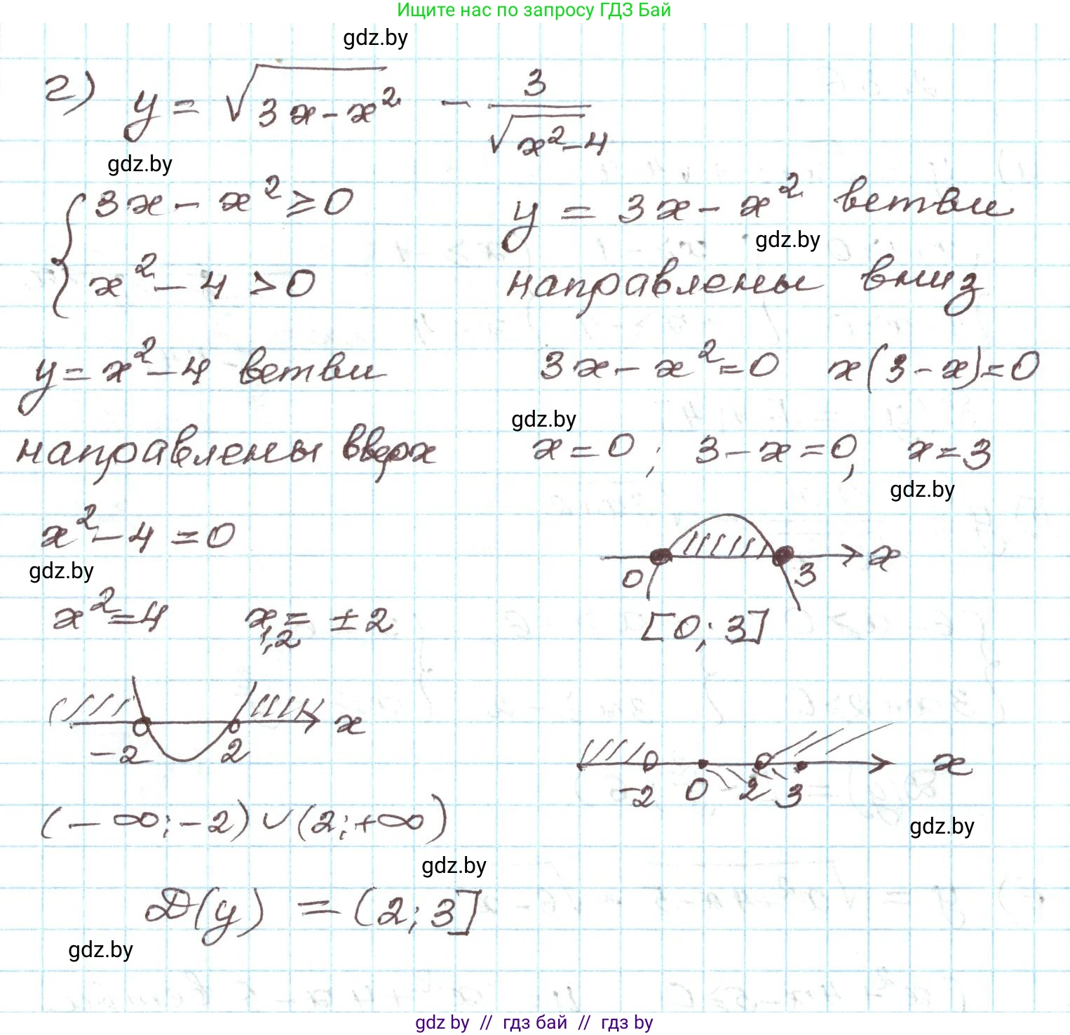 Алгебра, 9 класс Учебник, авторы: Арефьева Ирина Глебовна, Пирютко Ольга Николаевна, издательство Народная асвета, Минск, 2019, голубого цвета, страница 89, номер 2.36, Решение (продолжение 2)