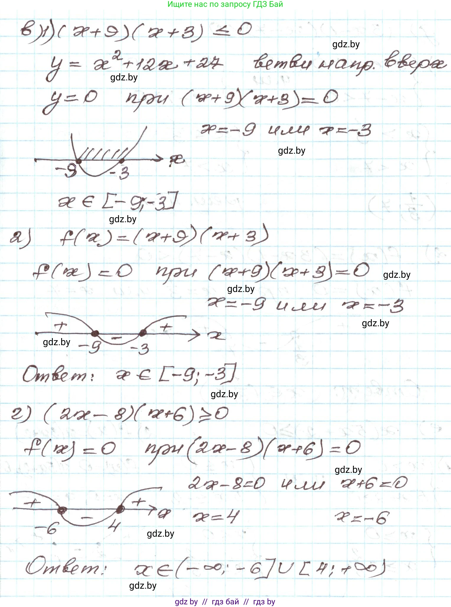 Алгебра, 9 класс Учебник, авторы: Арефьева Ирина Глебовна, Пирютко Ольга Николаевна, издательство Народная асвета, Минск, 2019, голубого цвета, страница 193, номер 3.167, Решение (продолжение 2)