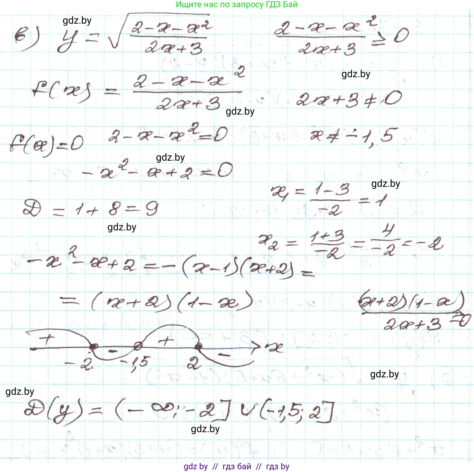 Алгебра, 9 класс Учебник, авторы: Арефьева Ирина Глебовна, Пирютко Ольга Николаевна, издательство Народная асвета, Минск, 2019, голубого цвета, страница 194, номер 3.178, Решение (продолжение 2)