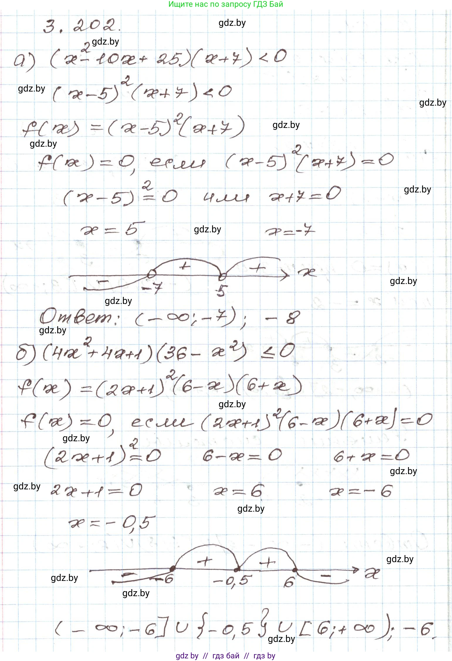 Алгебра, 9 класс Учебник, авторы: Арефьева Ирина Глебовна, Пирютко Ольга Николаевна, издательство Народная асвета, Минск, 2019, голубого цвета, страница 198, номер 3.202, Решение
