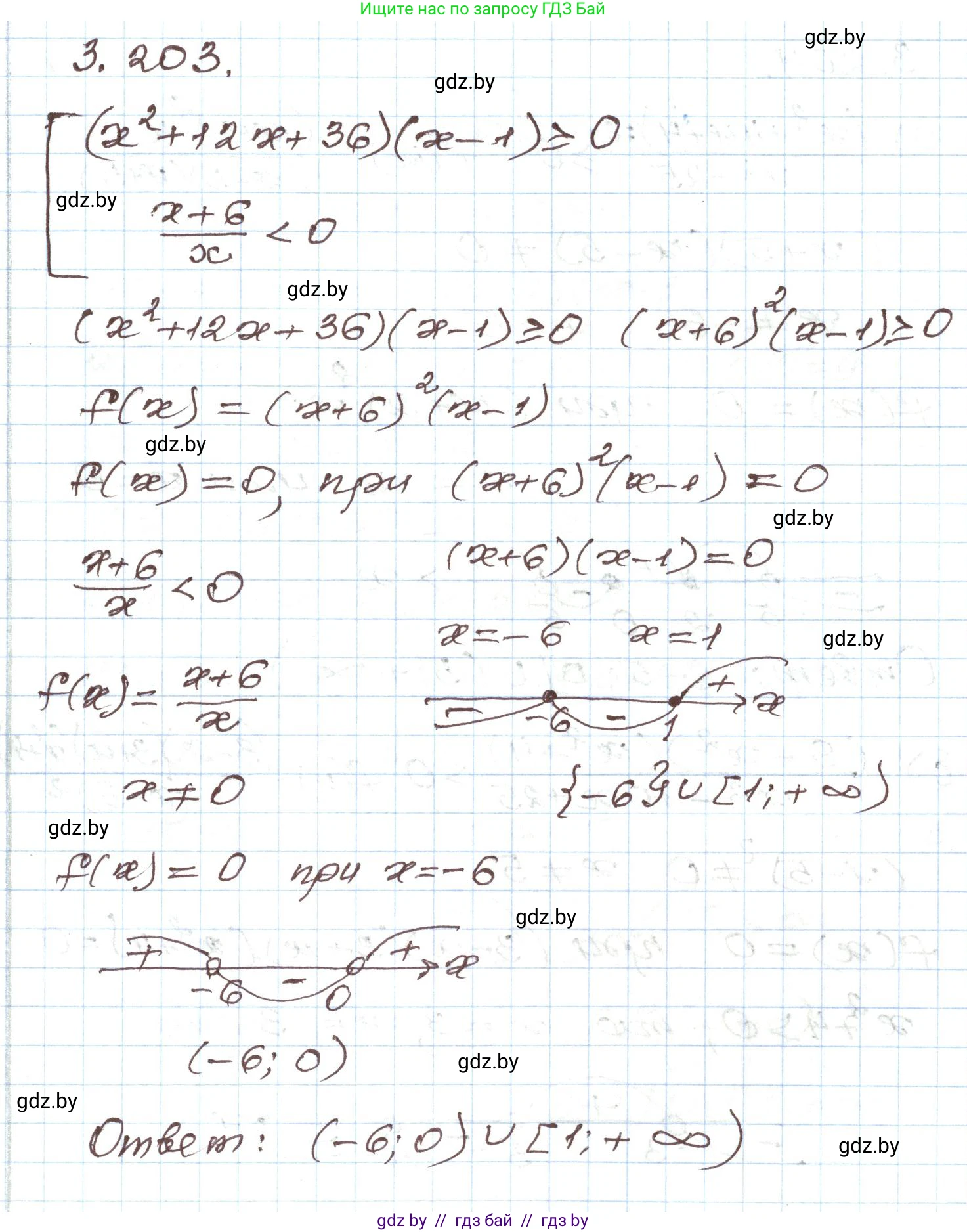 Алгебра, 9 класс Учебник, авторы: Арефьева Ирина Глебовна, Пирютко Ольга Николаевна, издательство Народная асвета, Минск, 2019, голубого цвета, страница 198, номер 3.203, Решение