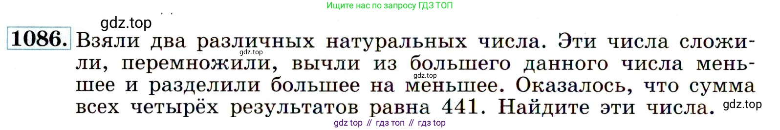 Алгебра, 9 класс Учебник, авторы: Макарычев Юрий Николаевич, Миндюк Нора Григорьевна, Нешков Константин Иванович, Суворова Светлана Борисовна, издательство Просвещение, Москва, 2014 - 2024, страница 246, номер 1086, Условие