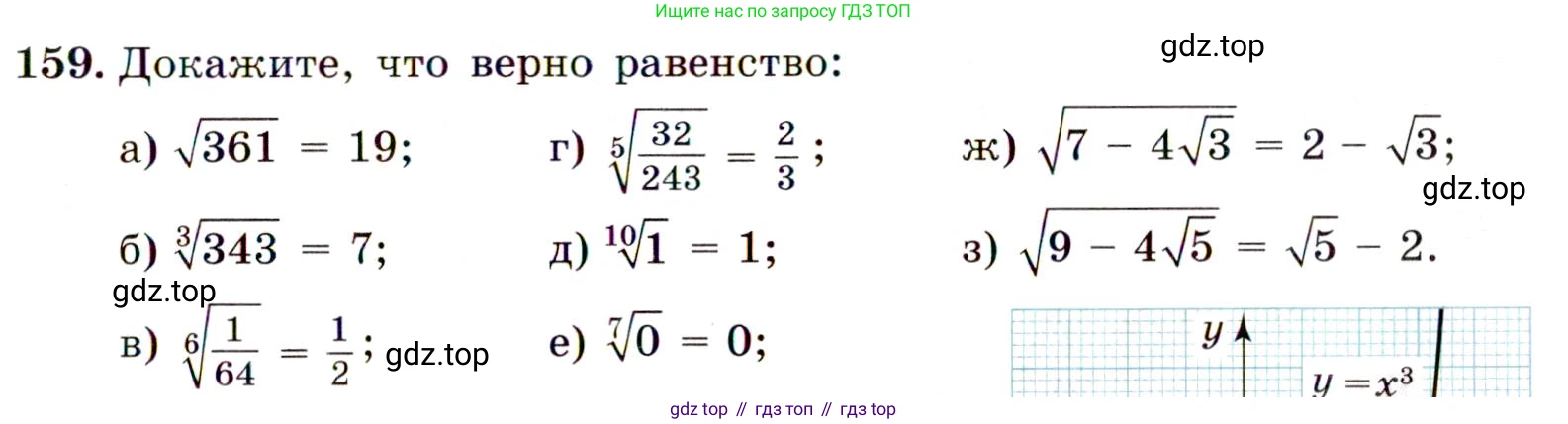 Алгебра, 9 класс Учебник, авторы: Макарычев Юрий Николаевич, Миндюк Нора Григорьевна, Нешков Константин Иванович, Суворова Светлана Борисовна, издательство Просвещение, Москва, 2014 - 2024, страница 57, номер 159, Условие