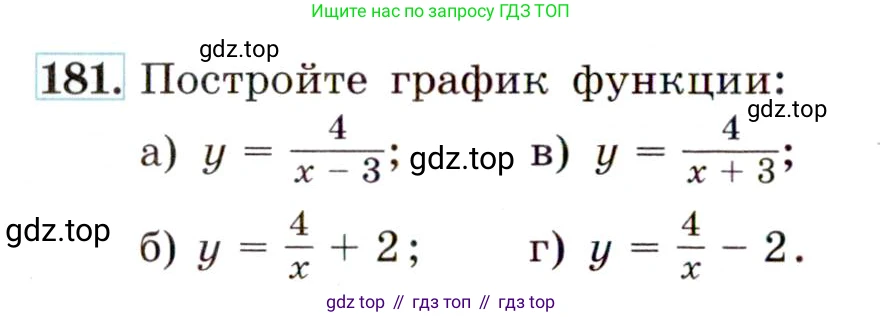 Алгебра, 9 класс Учебник, авторы: Макарычев Юрий Николаевич, Миндюк Нора Григорьевна, Нешков Константин Иванович, Суворова Светлана Борисовна, издательство Просвещение, Москва, 2014 - 2024, страница 64, номер 181, Условие