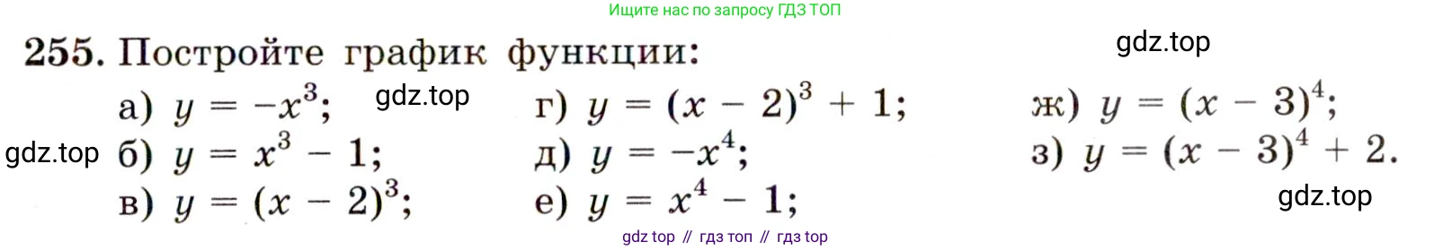 Алгебра, 9 класс Учебник, авторы: Макарычев Юрий Николаевич, Миндюк Нора Григорьевна, Нешков Константин Иванович, Суворова Светлана Борисовна, издательство Просвещение, Москва, 2014 - 2024, страница 73, номер 255, Условие