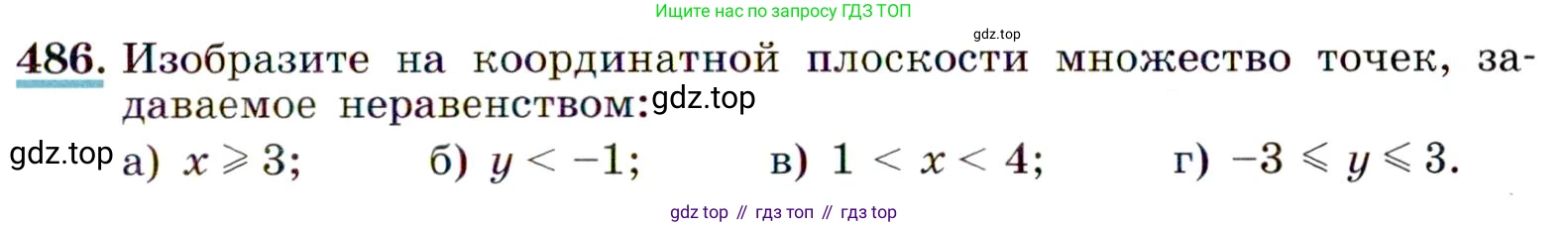 Алгебра, 9 класс Учебник, авторы: Макарычев Юрий Николаевич, Миндюк Нора Григорьевна, Нешков Константин Иванович, Суворова Светлана Борисовна, издательство Просвещение, Москва, 2014 - 2024, страница 129, номер 486, Условие