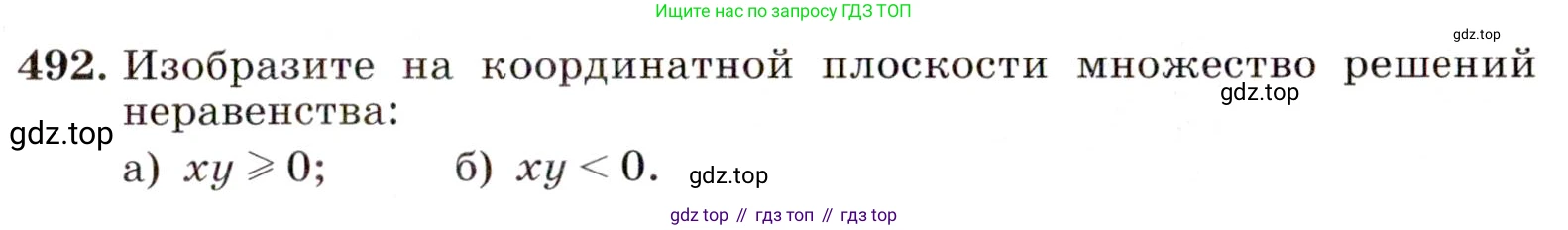 Алгебра, 9 класс Учебник, авторы: Макарычев Юрий Николаевич, Миндюк Нора Григорьевна, Нешков Константин Иванович, Суворова Светлана Борисовна, издательство Просвещение, Москва, 2014 - 2024, страница 129, номер 492, Условие
