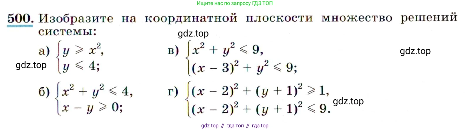 Алгебра, 9 класс Учебник, авторы: Макарычев Юрий Николаевич, Миндюк Нора Григорьевна, Нешков Константин Иванович, Суворова Светлана Борисовна, издательство Просвещение, Москва, 2014 - 2024, страница 133, номер 500, Условие