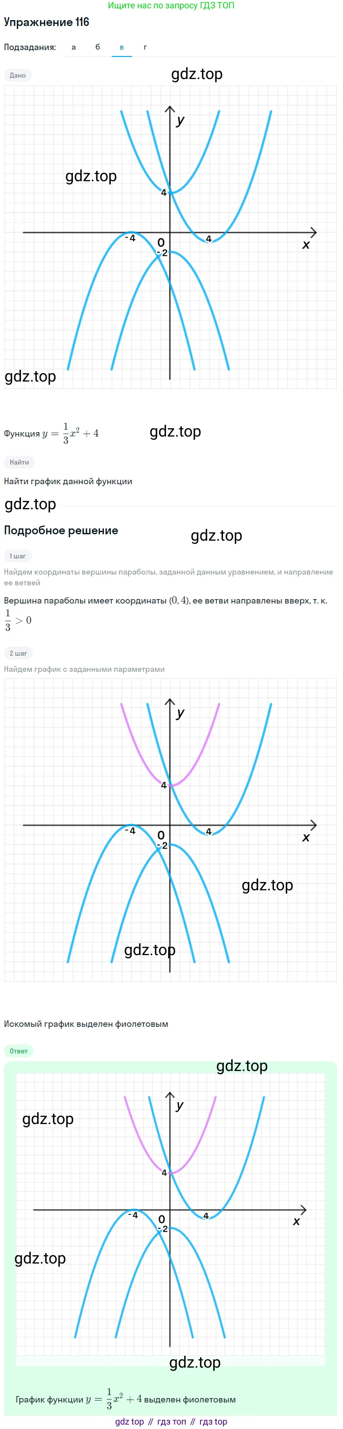 Алгебра, 9 класс Учебник, авторы: Макарычев Юрий Николаевич, Миндюк Нора Григорьевна, Нешков Константин Иванович, Суворова Светлана Борисовна, издательство Просвещение, Москва, 2014 - 2024, страница 43, номер 116, Решение 1 (продолжение 3)
