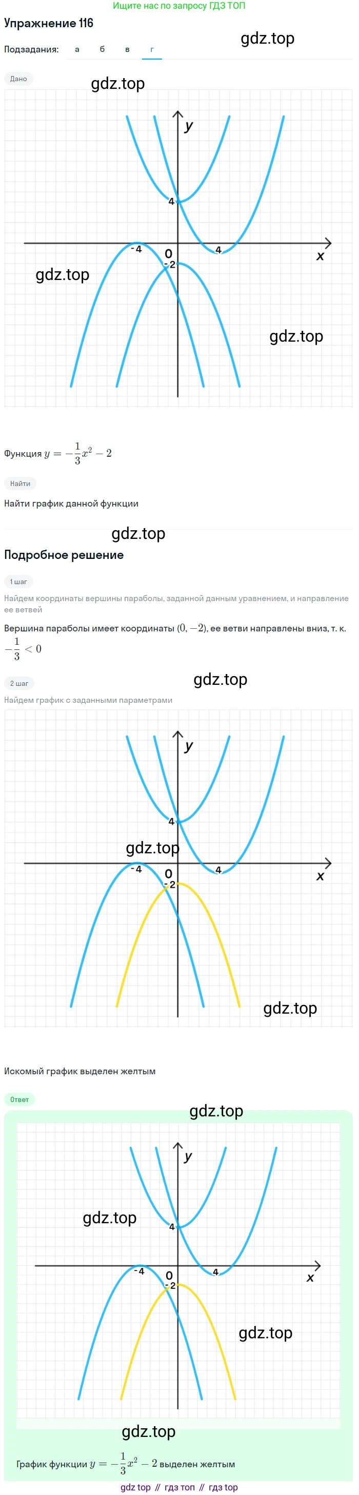 Алгебра, 9 класс Учебник, авторы: Макарычев Юрий Николаевич, Миндюк Нора Григорьевна, Нешков Константин Иванович, Суворова Светлана Борисовна, издательство Просвещение, Москва, 2014 - 2024, страница 43, номер 116, Решение 1 (продолжение 4)