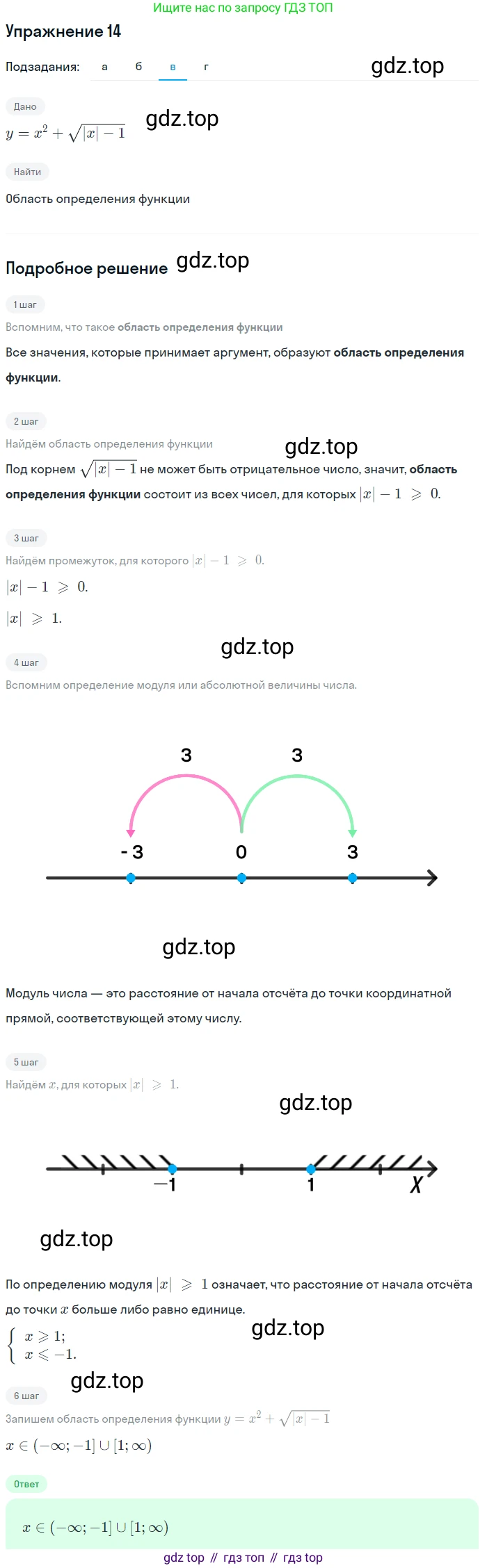 Алгебра, 9 класс Учебник, авторы: Макарычев Юрий Николаевич, Миндюк Нора Григорьевна, Нешков Константин Иванович, Суворова Светлана Борисовна, издательство Просвещение, Москва, 2014 - 2024, страница 9, номер 14, Решение 1 (продолжение 3)