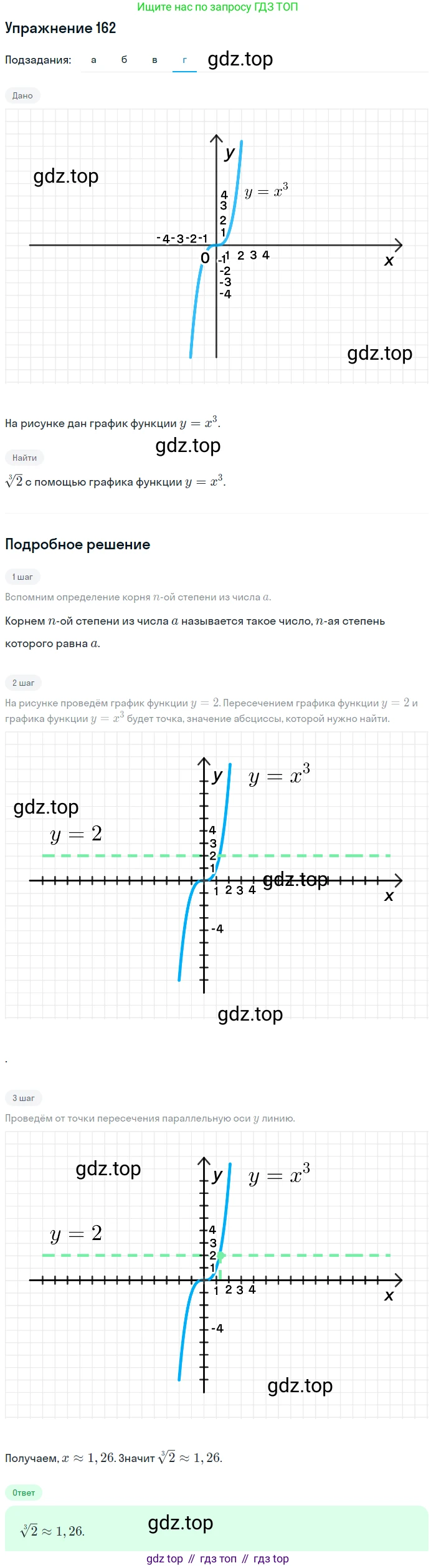 Алгебра, 9 класс Учебник, авторы: Макарычев Юрий Николаевич, Миндюк Нора Григорьевна, Нешков Константин Иванович, Суворова Светлана Борисовна, издательство Просвещение, Москва, 2014 - 2024, страница 57, номер 162, Решение 1 (продолжение 4)