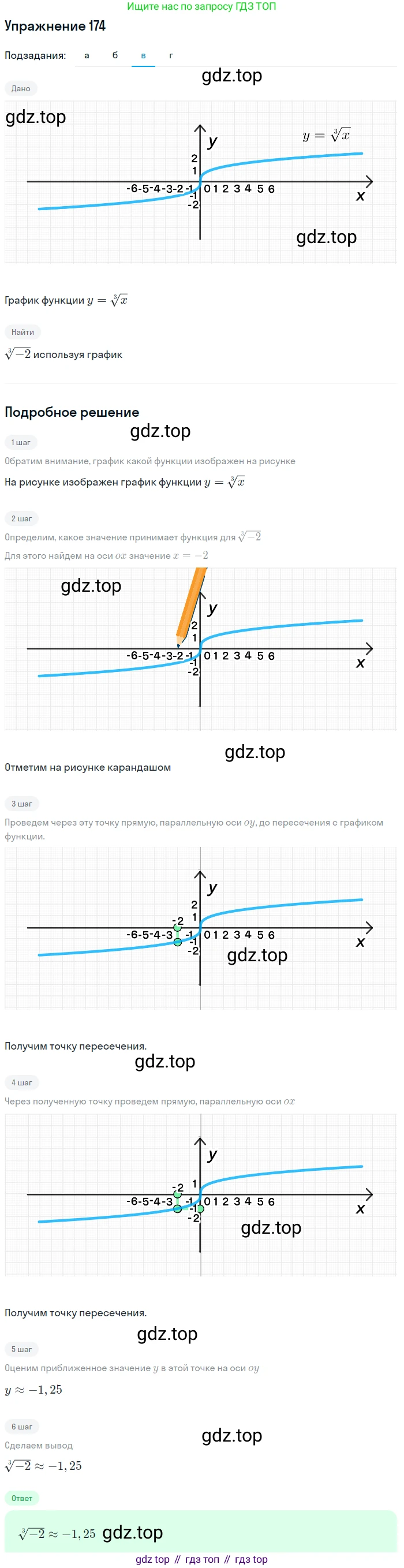 Алгебра, 9 класс Учебник, авторы: Макарычев Юрий Николаевич, Миндюк Нора Григорьевна, Нешков Константин Иванович, Суворова Светлана Борисовна, издательство Просвещение, Москва, 2014 - 2024, страница 59, номер 174, Решение 1 (продолжение 3)