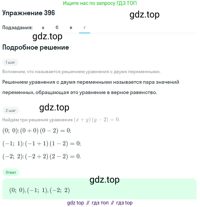 Алгебра, 9 класс Учебник, авторы: Макарычев Юрий Николаевич, Миндюк Нора Григорьевна, Нешков Константин Иванович, Суворова Светлана Борисовна, издательство Просвещение, Москва, 2014 - 2024, страница 111, номер 396, Решение 1 (продолжение 4)