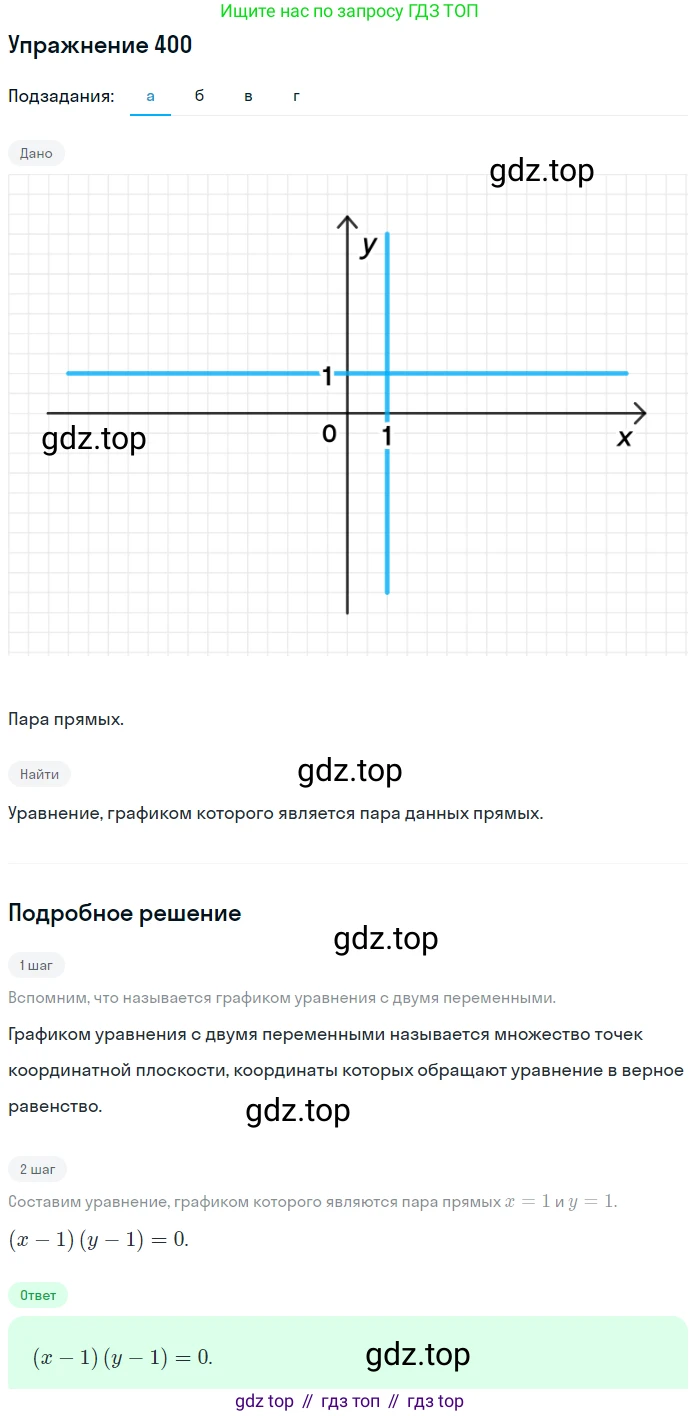 Алгебра, 9 класс Учебник, авторы: Макарычев Юрий Николаевич, Миндюк Нора Григорьевна, Нешков Константин Иванович, Суворова Светлана Борисовна, издательство Просвещение, Москва, 2014 - 2024, страница 111, номер 400, Решение 1