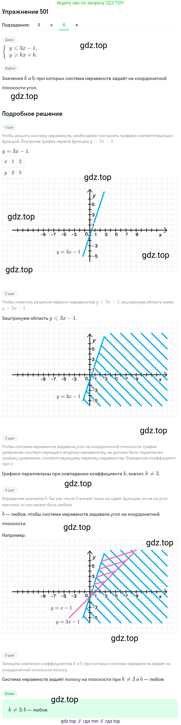 Алгебра, 9 класс Учебник, авторы: Макарычев Юрий Николаевич, Миндюк Нора Григорьевна, Нешков Константин Иванович, Суворова Светлана Борисовна, издательство Просвещение, Москва, 2014 - 2024, страница 133, номер 501, Решение 1 (продолжение 4)