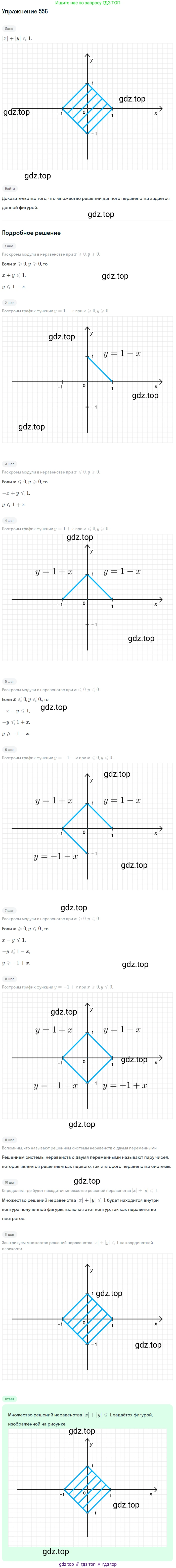 Алгебра, 9 класс Учебник, авторы: Макарычев Юрий Николаевич, Миндюк Нора Григорьевна, Нешков Константин Иванович, Суворова Светлана Борисовна, издательство Просвещение, Москва, 2014 - 2024, страница 143, номер 556, Решение 1