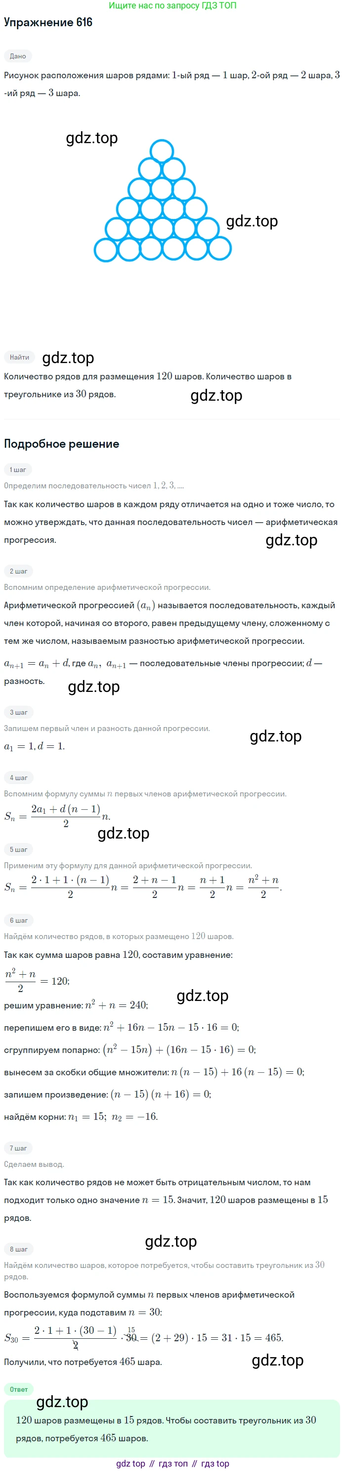 Алгебра, 9 класс Учебник, авторы: Макарычев Юрий Николаевич, Миндюк Нора Григорьевна, Нешков Константин Иванович, Суворова Светлана Борисовна, издательство Просвещение, Москва, 2014 - 2024, страница 160, номер 616, Решение 1