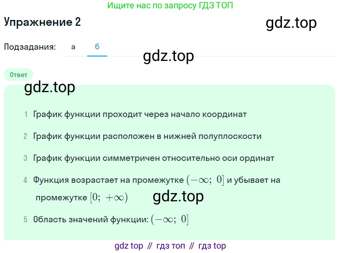 Алгебра, 9 класс Учебник, авторы: Макарычев Юрий Николаевич, Миндюк Нора Григорьевна, Нешков Константин Иванович, Суворова Светлана Борисовна, издательство Просвещение, Москва, 2014 - 2024, страница 49, номер 2, Решение 1 (продолжение 2)