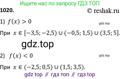 Алгебра, 9 класс Учебник, авторы: Макарычев Юрий Николаевич, Миндюк Нора Григорьевна, Нешков Константин Иванович, Суворова Светлана Борисовна, издательство Просвещение, Москва, 2014 - 2024, страница 239, номер 1020, Решение 2