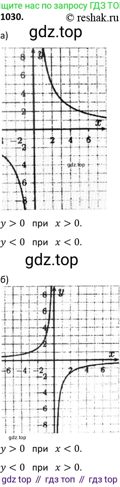 Алгебра, 9 класс Учебник, авторы: Макарычев Юрий Николаевич, Миндюк Нора Григорьевна, Нешков Константин Иванович, Суворова Светлана Борисовна, издательство Просвещение, Москва, 2014 - 2024, страница 240, номер 1030, Решение 2