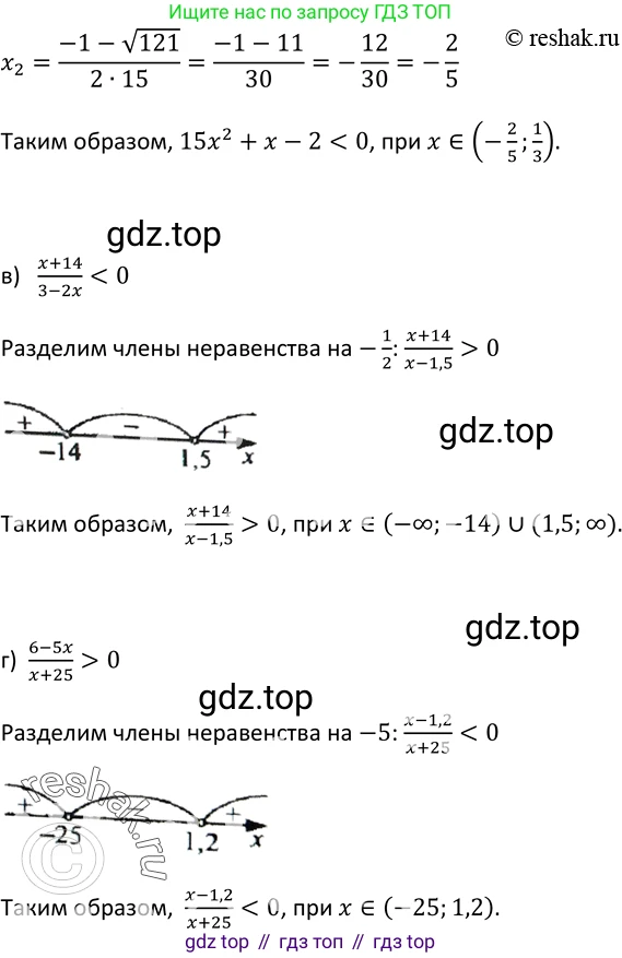 Алгебра, 9 класс Учебник, авторы: Макарычев Юрий Николаевич, Миндюк Нора Григорьевна, Нешков Константин Иванович, Суворова Светлана Борисовна, издательство Просвещение, Москва, 2014 - 2024, страница 122, номер 454, Решение 2 (продолжение 2)