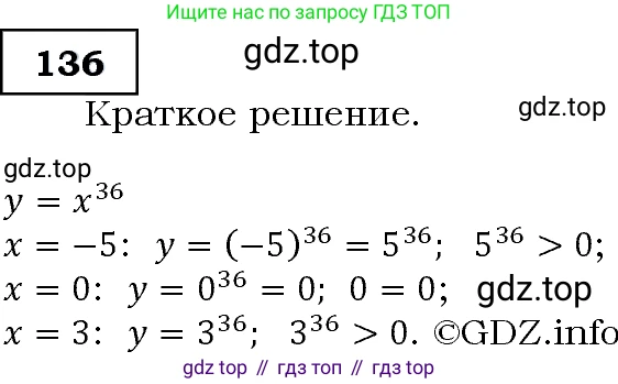 Алгебра, 9 класс Учебник, авторы: Макарычев Юрий Николаевич, Миндюк Нора Григорьевна, Нешков Константин Иванович, Суворова Светлана Борисовна, издательство Просвещение, Москва, 2014 - 2024, страница 52, номер 136, Решение 3
