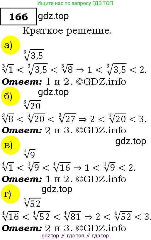 Алгебра, 9 класс Учебник, авторы: Макарычев Юрий Николаевич, Миндюк Нора Григорьевна, Нешков Константин Иванович, Суворова Светлана Борисовна, издательство Просвещение, Москва, 2014 - 2024, страница 58, номер 166, Решение 3